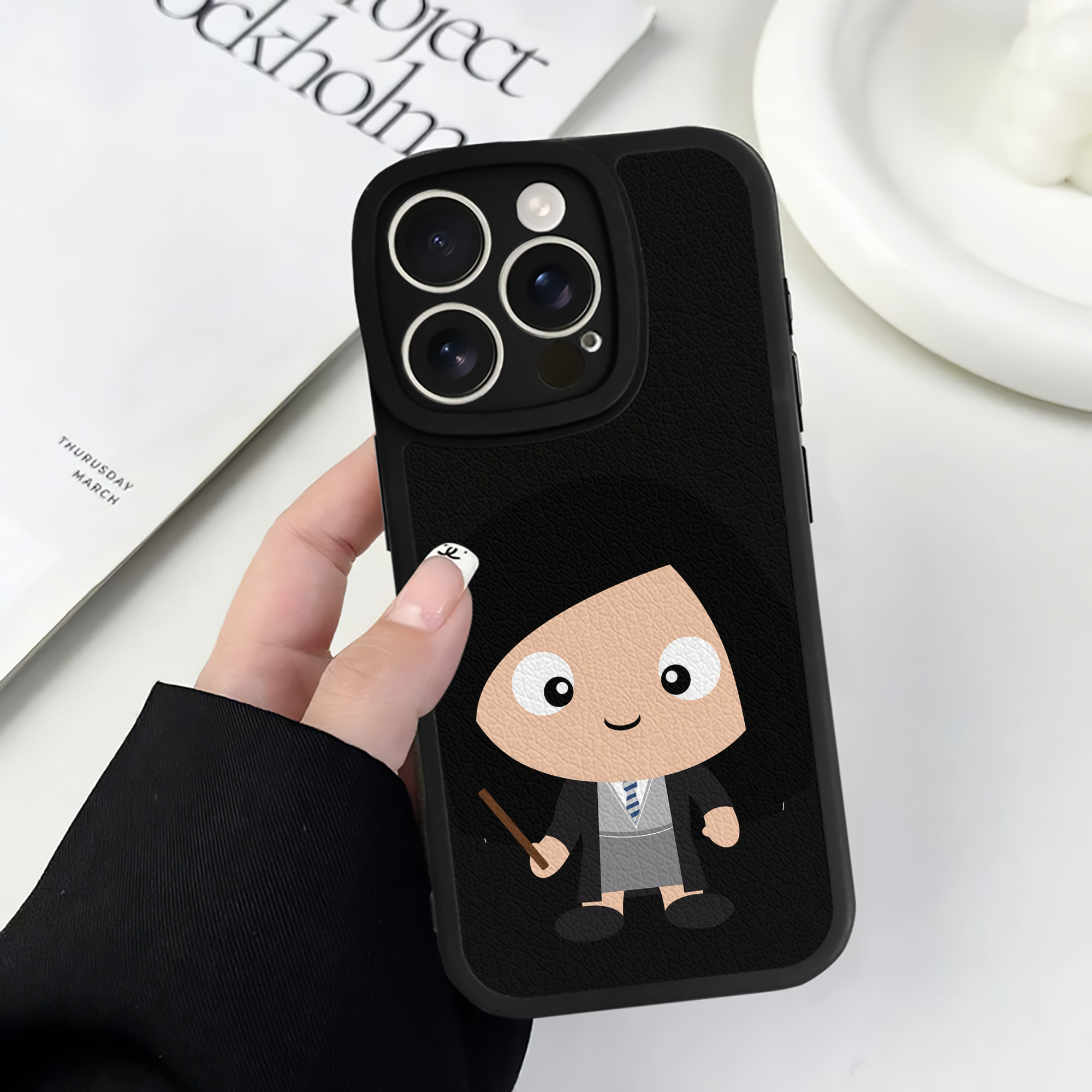 （画像用） Harry Potter ハリー・ポッターシリーズ 【iPhone 16シリーズ対応】シリコンスマホケース（レザー調） 材質：シリコン